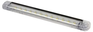 Lampa obrysowa LED, prostokątna, 12/24V przezroczysta, przykręcana Waś