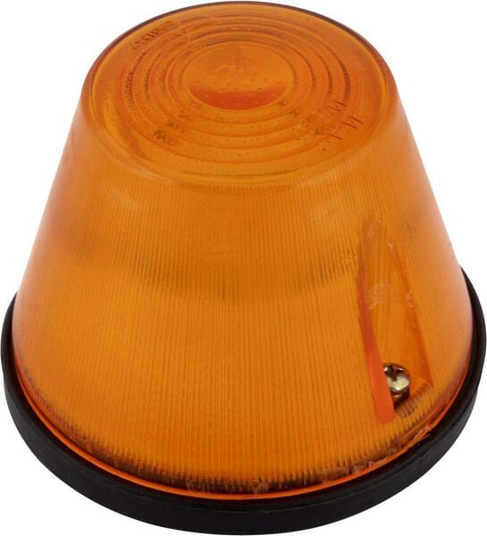 Lampa obrysowa okrągła, 12/24V pomarańczowa, przykręcana Waś