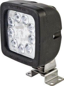 Lampa robocza LED, 1300 lm kwadratowa, 12/35V przezroczysta przykręcana 9 LED Waś