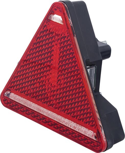 Lampa tylna zespolona LED, lewa, trójkątna, 12/24V czerwona, przykręcana Waś