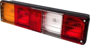 Lampa tylna zespolona, prawa, 12/24V pomarańczowa/biała/czerwona Promot