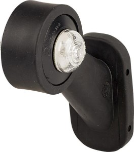 Lampa obrysowa LED, lewa, okrągła, 12/24V przezroczysta, przykręcana Waś
