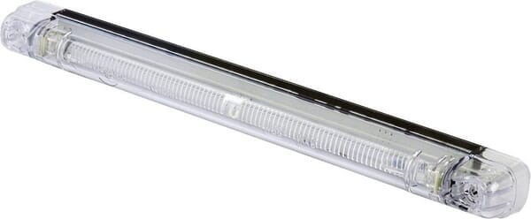 Lampa obrysowa LED, prostokątna, 12/24V przezroczysta, przykręcana Waś