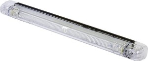 Lampa obrysowa LED, prostokątna, 12/24V przezroczysta, przykręcana Waś