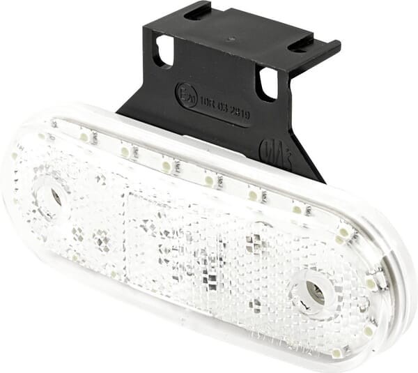 Lampa obrysowa LED, prostokątna, 12/24V przezroczysta, przykręcana Waś