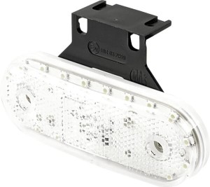 Lampa obrysowa LED, prostokątna, 12/24V przezroczysta, przykręcana Waś