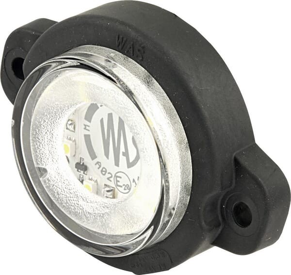 Lampa obrysowa LED, cytryna, 12/24V biała, przykręcana Waś