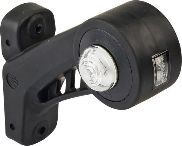 Lampa obrysowa LED, lewa, okrągła, 12/24V pomrańczowa/czerwona/biała, przykręcana Waś