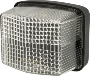 Lampa obrysowa kwadratowa, 12/24V biała, przykręcana Promot