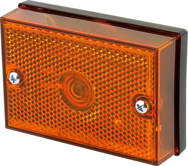 Lampa obrysowa, prostokątna, 12/24V pomarańczowa, przykręcana Waś