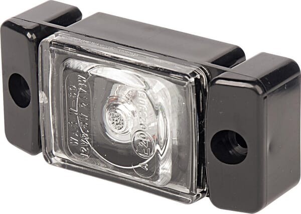 Lampa obrysowa LED, prostokątna, 12/24V przezroczysta, przykręcana Waś
