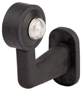 Lampa obrysowa LED, prawa, 12/24V biała, przykręcana Waś