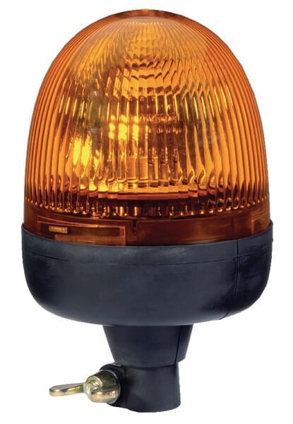 Lampa błyskowa halogenowa, obrotowa, 12V, pomarańczowa, na uchwyt, Ø 135 mm x 217 mm, Rota Compact Hella