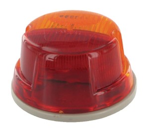 Lampa tylna zespolona, okrągła 12V czerwona/pomarańczowa przykręcana Ø 78 mm Hella