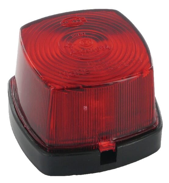 Lampa tylna, kwadratowa 12/24V czerwona przykręcana Hella