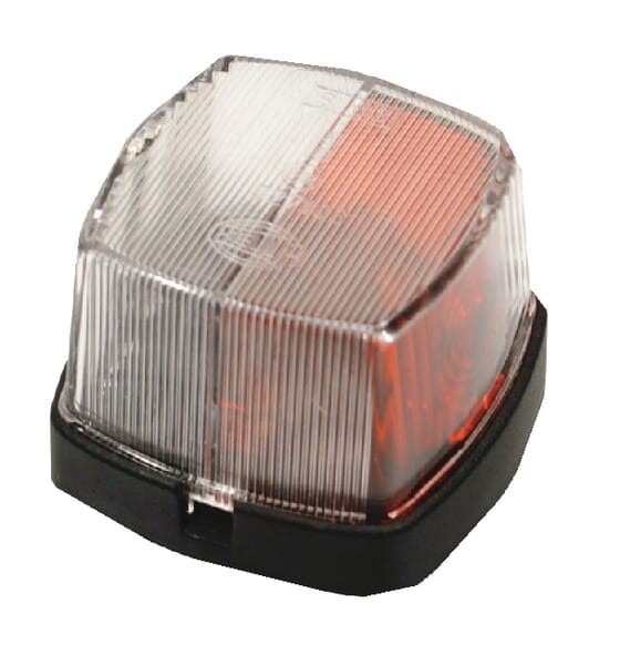 Lampa obrysowa 5W, kwadratowa, 12V, czerwono/biała, przykręcana, 62x40x62 mm Hella