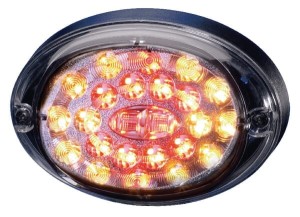 Lampa tylna zespolona LED, owalna 12/24V przykręcana 24 LED Hella