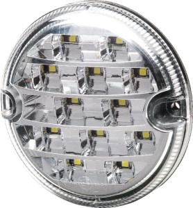 Lampa cofania LED, okrągła 10/30V przezroczysta przykręcana Ø 95 mm 17 LED Hella
