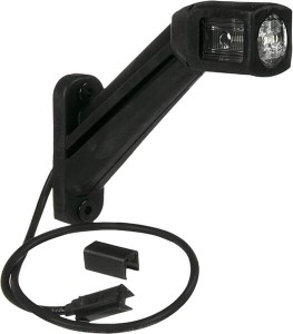Lampa obrysowa LED, 1.50W 24/12V prawa przykręcana 178x164 mm Quick-link 4 LED Hella
