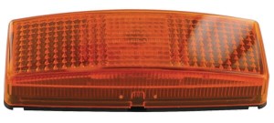 Lampa obrysowa 5W prostokątna 12/24V pomarańczowa przykręcana 110x25x40 mm Hella