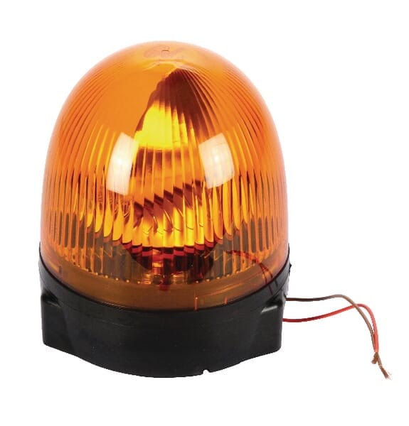 Lampa błyskowa halogenowa, obrotowa, 24V, pomarańczowa, na uchwyt, 158 mm, Rota Compact Hella