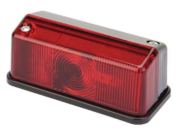 Lampa obrysowa 4W prostokątna, 12/24V czerwona, przykręcana Hella