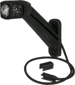 Lampa obrysowa LED, 1.50W 24/12V lewa przykręcana 178x164 mm Quick-link 4 LED Hella