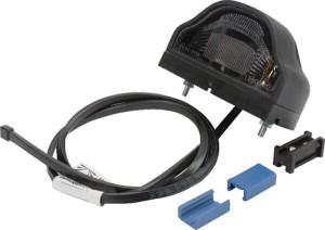 Lampa oświetlania tablicy rejestracyjnej, 5W prostokątna 12V przezroczysta przykręcana 100x57x60 mm Aspöck