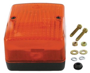 Lampa kierunkowskazu, 21W kwadratowa 12V pomarańczowa przykręcana Hella