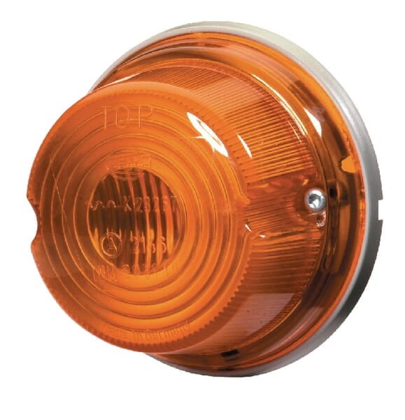 Lampa kierunkowskazu, 18W okrągła 12V pomarańczowa przykręcana Ø 80 mm Hella