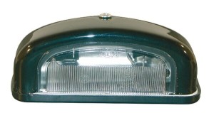 Lampa oświetlenia tablicy rejestracyjnej 5W prostokątna 12V przezroczysta przykręcana 105x40x55 mm płaskie przyłącze Hella