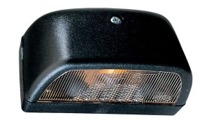 Lampa oświetlenia tablicy rejestracyjnej 10W prostokątna 12V czarna przykręcana 102x56.5 mm Hella