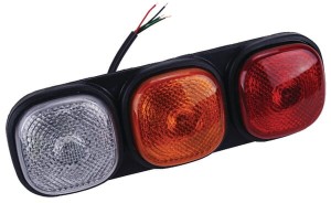 Lampa tylna zespolona, prostokątna 12/24V przykręcana Britax