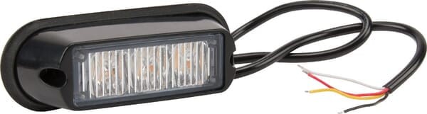 Lampa ostrzegawcza LED, 6W 12/24V pomarańczowa przykręcana 3 LED Kramp