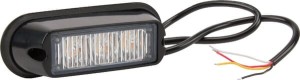 Lampa ostrzegawcza LED, 6W 12/24V pomarańczowa przykręcana 3 LED Kramp