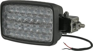 Lampa robocza LED, prostokątna 90W 6000lm 10/30V z wtyczką Deutsch, światło rozproszone 30 LED Kramp