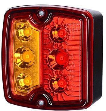 Lampa tylna zespolona LED, kwadratowa 12/24V