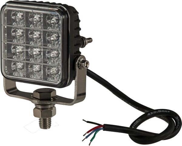 Lampa ostrzegawcza LED, 10-30V, bursztynowa, 12 LED, Kramp