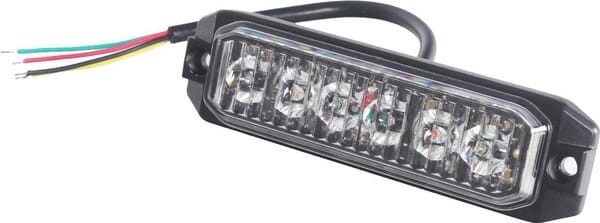 Lampa ostrzegawcza 6 LED białe