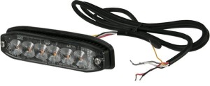 Lampa ostrzegawcza, bursztynowa, 6 LED, TA2