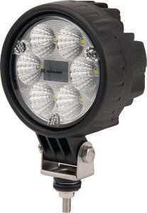 Lampa robocza LED, okrągła, 24W 1500 lm 10/30V światło rozproszone z wtyczką Deutsch, 6 LED Kramp