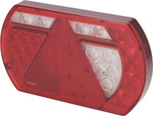 Lampa tylna zespolona LED, prawa 12V 236x140x24.3 mm Bayonet 5-pin Kramp