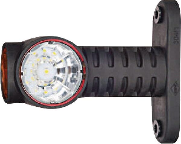 Lampa obrysowa LED, 0.7/1.4W 12/24V biała/pomarańczowa/czerwona 3 LED Kramp