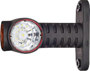Lampa obrysowa LED, 0.7/1.4W 12/24V biała/pomarańczowa/czerwona 3 LED Kramp