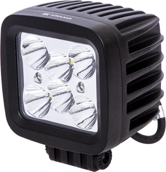 Lampa robocza LED, kwadratowa, 42W 3780 lm 10/30V światło skupione 6 LED Kramp