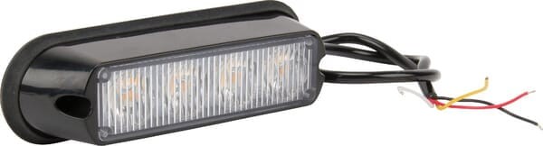 Lampa ostrzegawcza LED, 12W 12/24V pomarańczowa przykręcana 4 LED Kramp