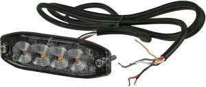 Lampa ostrzegawcza, bursztynowa 4 LED