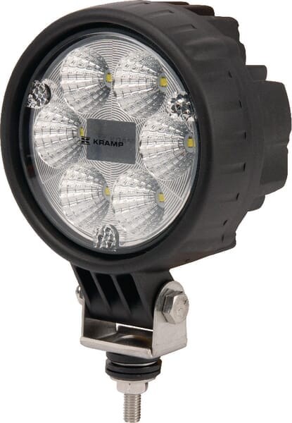 Lampa robocza LED, okrągła, 29W 2500 lm 10/30V światło rozproszone z wtyczką Deutsch, 6 LED Kramp