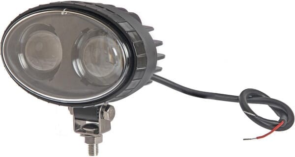 Lampa bezpieczeństwa LED, niebieska, 10W, 250lm, owalna, 10-80V, punktowa, 2xLED, Kramp