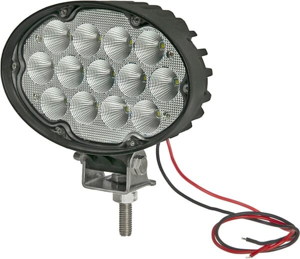 Lampa robocza LED, owalna 65W 5200lm 10/30V z wtyczką Deutsch 2-pin światło rozproszone 13 LED Kramp